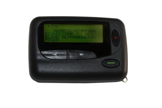 2400 Bps 10uV / M Mobile Pager Device W2028 Function With Battery