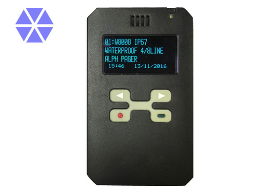 4 Line / 2 Line Pocsag Alphanumeric Pager 12 - 16 Seconds Tone Alert Time