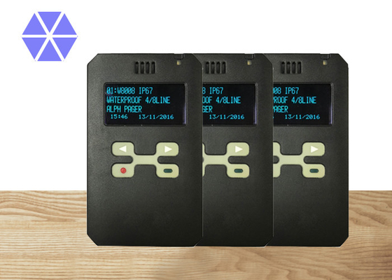 8 Paging Addresses Modern Day Pager 60dB ± 25 KHz Selectivity Long Life Span